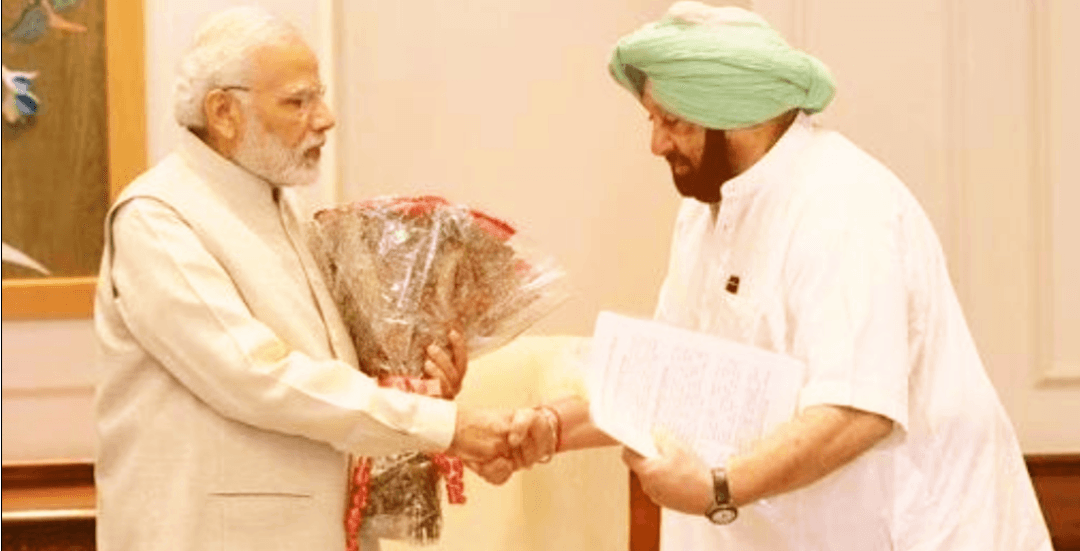 प्रधानमंत्री नरेंद्र मोदी से मिले पंजाब के मुख्यमंत्री