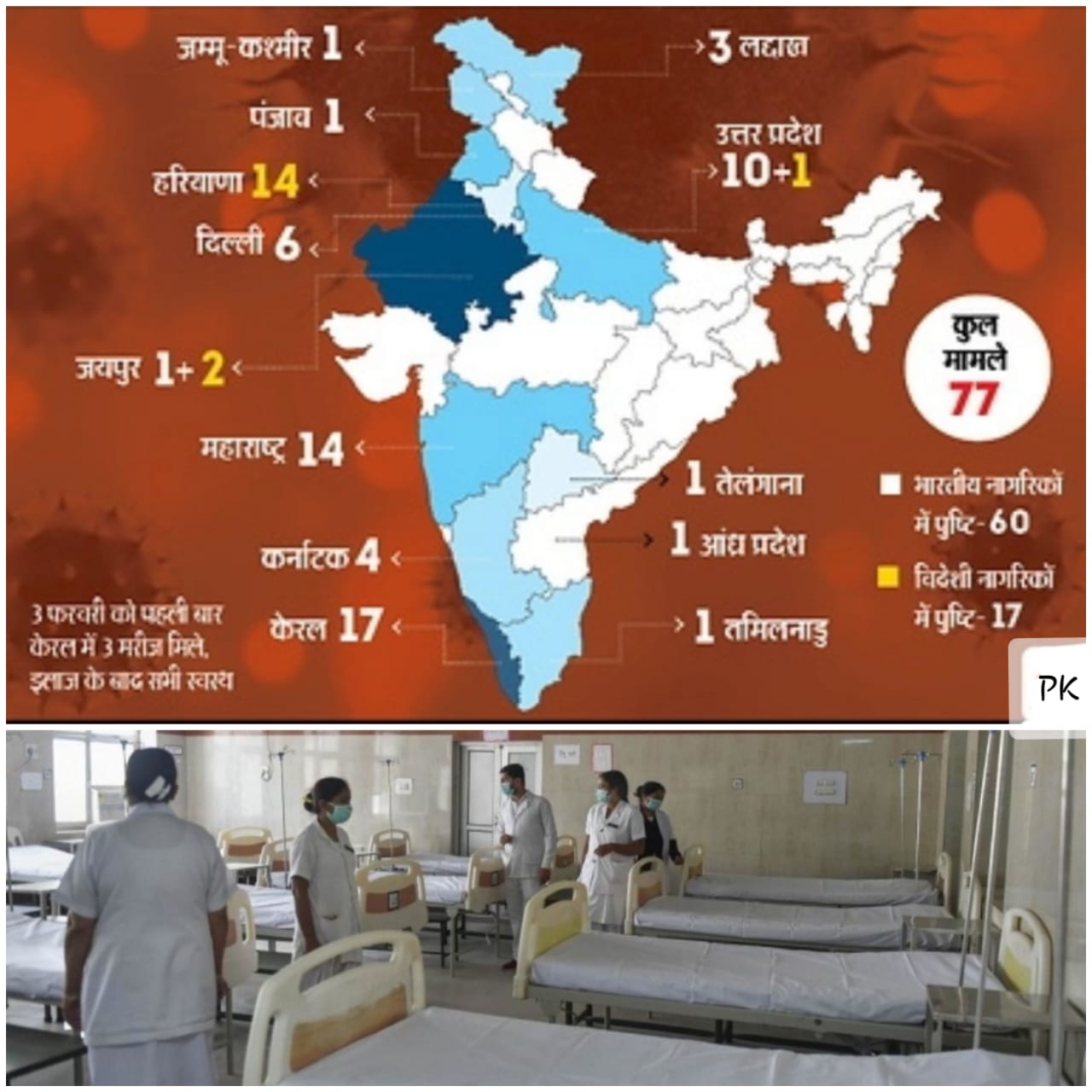 कोरोना वायरस दिल्ली-हरियाणा में महामारी घोषित